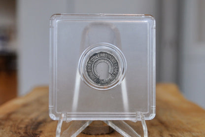 Carfare Carrier Denver Tramway Pocket Transportation Token Holder with 5 tokens - Subway Carfare Metal Carrier 3-coin slot with 5 transit coins - Denver Transit Coin Holder with Five Transit Tokens