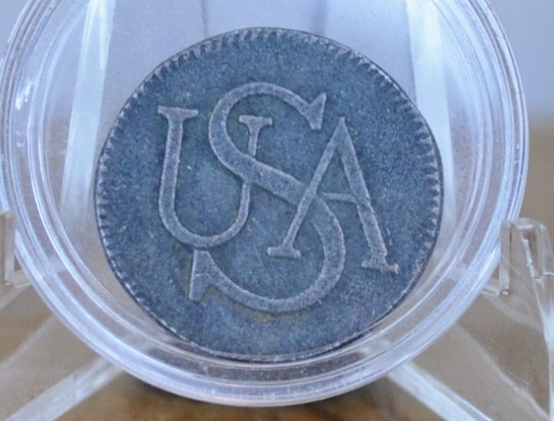 1785 Bar Cent Colonial Coin - USA Bar Copper Coin - Bar Cent Copper Token 1700s