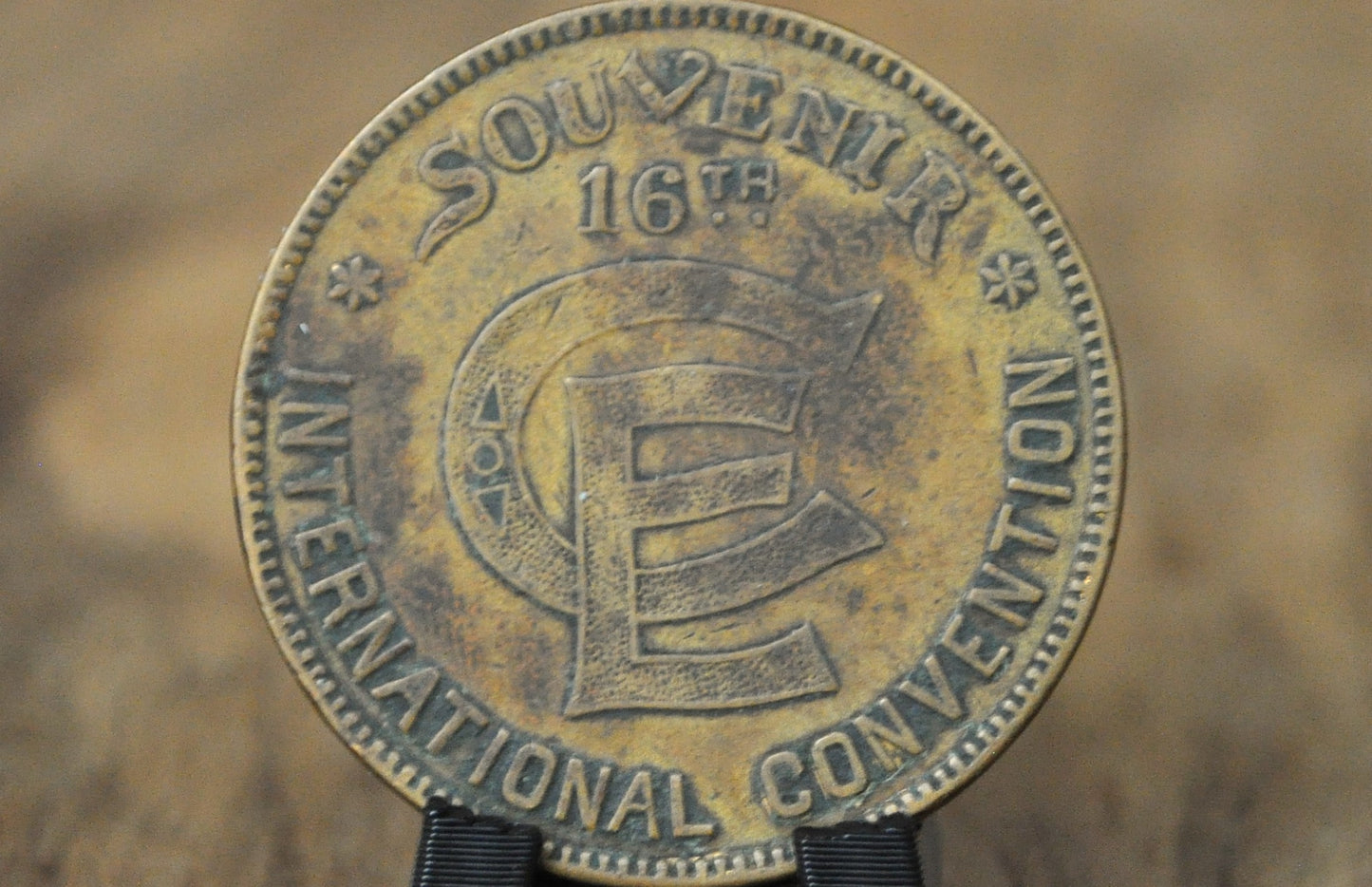 1897 San Francisco Christian Endeavor International Convention Token - 16th Annual Christian Endeavor Commemorative Medallion