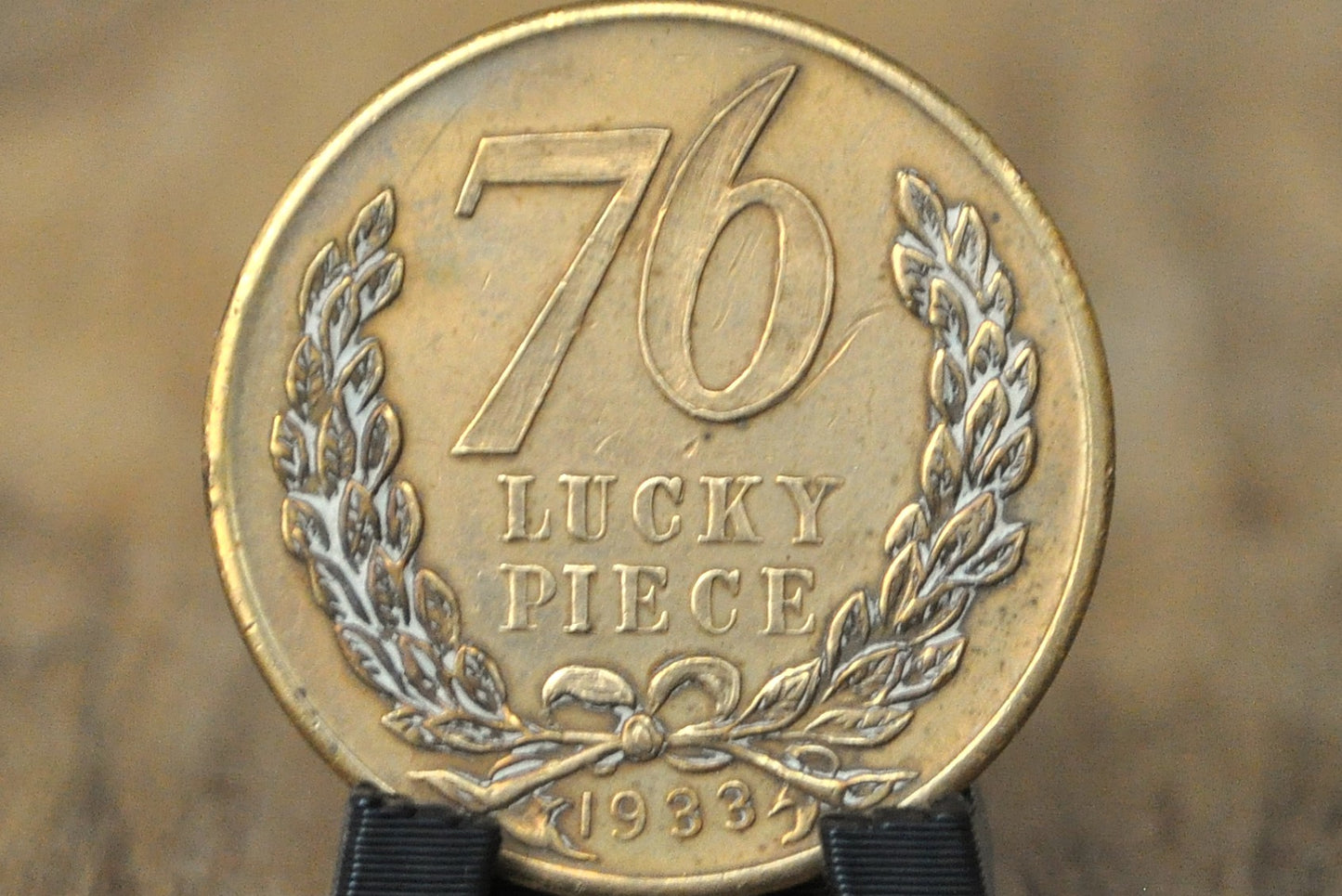 1933 Union 76 Gasoline "Lucky Piece" Trade Token - 1933 Century of Progress World's Fair Lucky Piece Gasoline Token