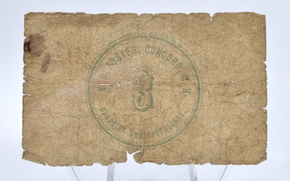 1862 Concord NH H. B. Foster 3 Cents Scrip - Druggist and Apothecary Scrip - Rare Civil War Era New Hampshire Obsolete Three Cent Store Note (Copy)