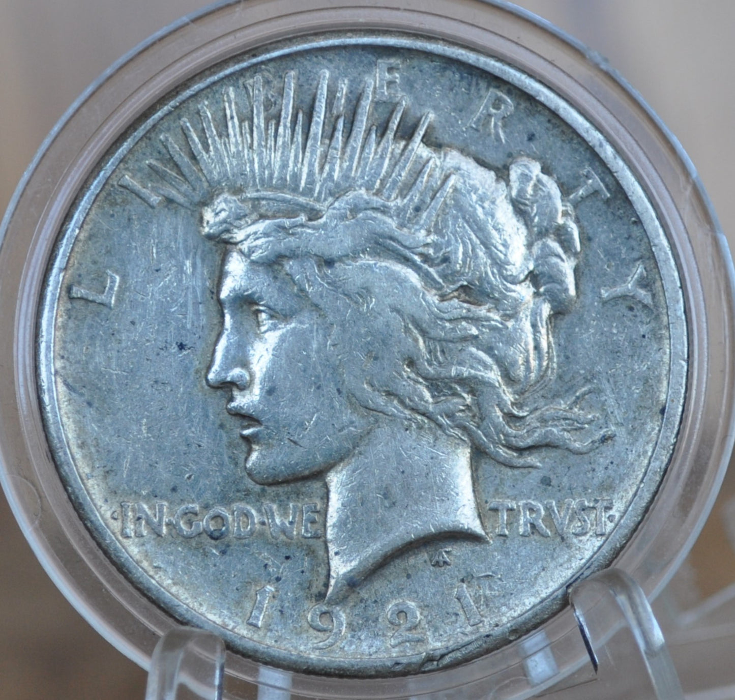 1921 Peace Silver Dollar - XF - 1921 High Relief Peace Dollar Silver - Rarer Coin