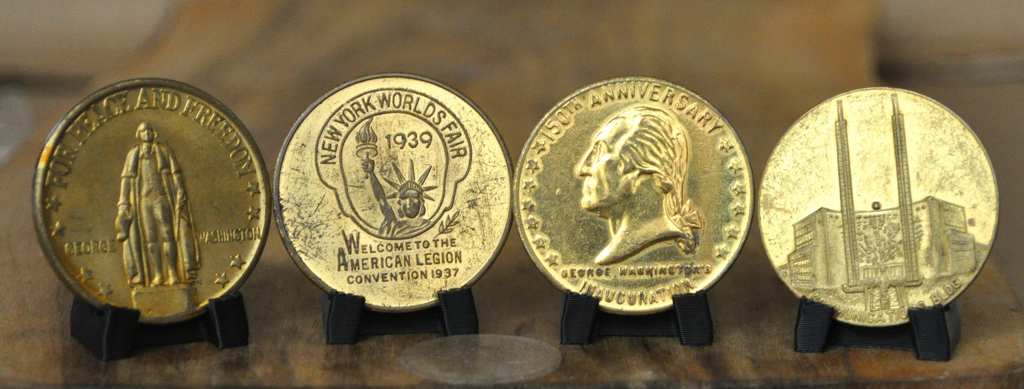 New York World's Fair 1939-1940 Tokens 4 To Choose From - Antique NY World Fair Souvenir Tokens Pick Your Variant!