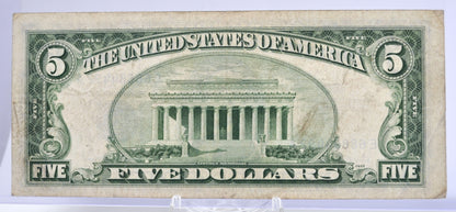 1953A Fancy Solid Repeater Serial Number 5 Dollar Silver Cert - 68884492 - 1953-A Blue Seal Five Dollars Note Cool Serial - Fr.1656