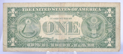 1957 Fancy Repeating Bookend Serial Number Silver Certificate - 77494077 - 1957 One Dollar Blue Seal Fancy Serial Note - Fr#1619