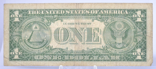 1957 Fancy Repeating Bookend Serial Number Silver Certificate - 77494077 - 1957 One Dollar Blue Seal Fancy Serial Note - Fr#1619
