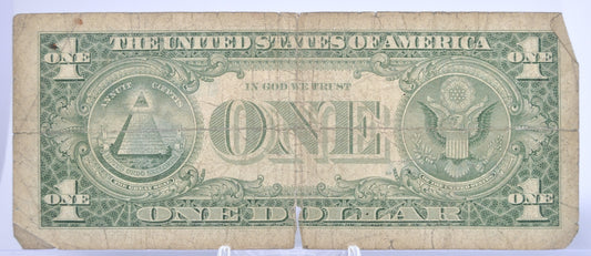 1957 Lucky 777 Fancy Repeating Serial Number 1 Dollar Silver Certificate - 10677755 - 1957 Blue Seal Fancy Serial Note - Fr#1619