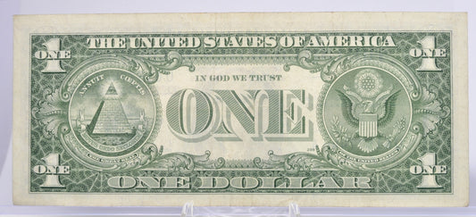 1957 Fancy Dual Duo Repeater Serial Number 1 Dollar Silver Certificate - 61577446 - 1957 Blue Seal One Dollar Fancy Serial Note - Fr#1619