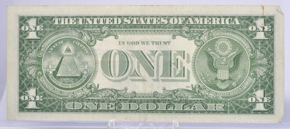 1957 Fancy Trio & Duo Serial Number 1 Dollar Silver Certificate - 61116744 - 1957 Blue Seal One Dollar Fancy Serial Bank Note - Fr#1619