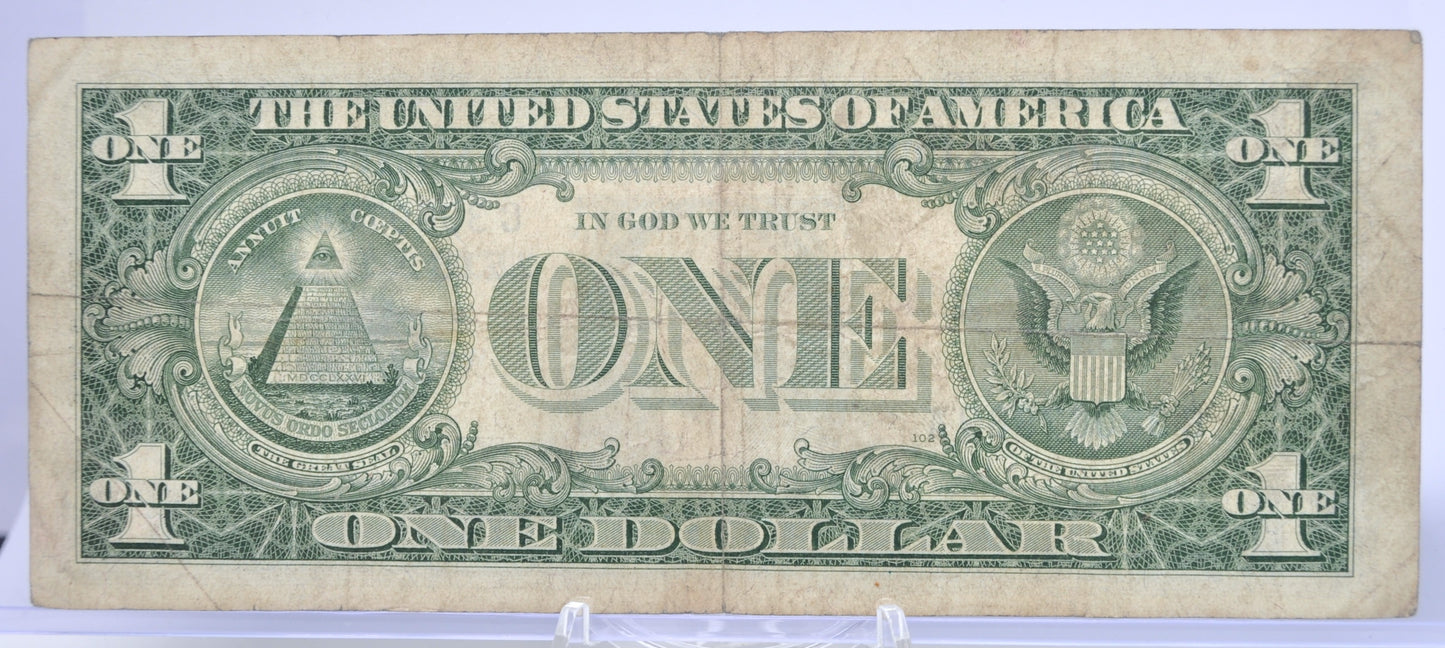 1957 Fancy Trio & Duo Serial Number 1 Dollar Silver Certificate - 30007889 - 1957 Blue Seal One Dollar Fancy Serial Bank Note - Fr#1619