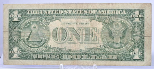 1957 Fancy Trio & Duo Serial Number 1 Dollar Silver Certificate - 30007889 - 1957 Blue Seal One Dollar Fancy Serial Bank Note - Fr#1619