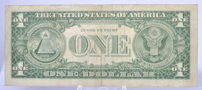 1957 Devil 666 Fancy Serial Number 1 Dollar Silver Certificate - 86113666 - 1957 Blue Seal One Dollar Devil's Serial Bank Note - Fr#1619