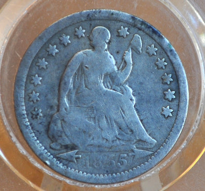 G Coin 1855 Seated Liberty Half Dime - G+ (Good) - Good+ Detail - 1855 Half D ...