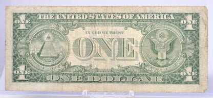 1957A Devil 666 Fancy Serial Number Silver Certificate 1 Dollar Note - 43826661 - 1957 A One Dollar Blue Seal Banknote - Fr#1620
