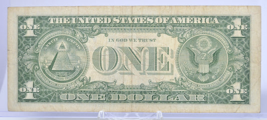 1957B Fancy Trio & Duo Lucky Serial Number 1 Dollar Silver Certificate - 22292447 - 1957 B One Dollar Blue Seal Fancy Serial Note - Fr#1621