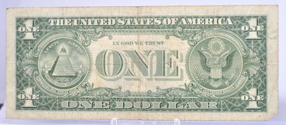 1957B Fancy Dual Duo & Trio Repeater Serial Number 1 Dollar Silver Certificate - 77155522 - 1957 B Blue Seal Fancy Serial Note - Fr#1621