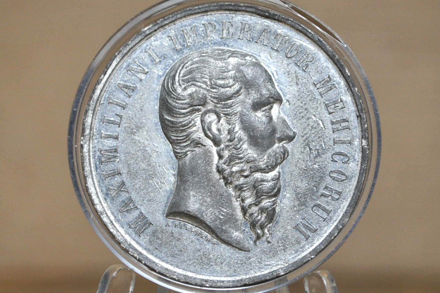 August Kleeberg: The death of Emperor Maximilian of Mexico 1867 - Emperor Maximilian Death Medal