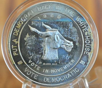 1960 Kennedy / Johnson Political Token - Vote Democratic - Put a Democrat Back in the White House, Campaign token