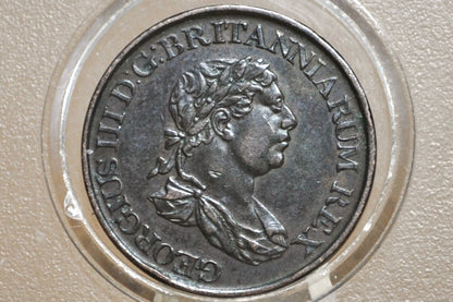 1815 Ceylon 1/2 Stiver, AU/Unc.- Half Stiver 1915 German Ceylon