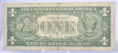 1957B Fancy Triple Duo Pattern Serial Number Silver Certificate - 13388998 - 1957 B 1 Dollar Blue Seal Fancy Serial Note - Fr#1621