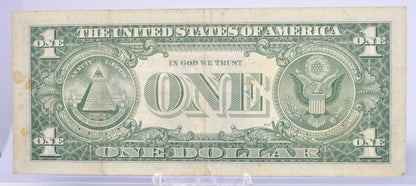 1957 B Low Fancy Duo Repeater Serial Number 1 Dollar Silver Certificate - 00993799 - 1957B One Dollar Blue Seal Cool Serial Note - Fr#1621