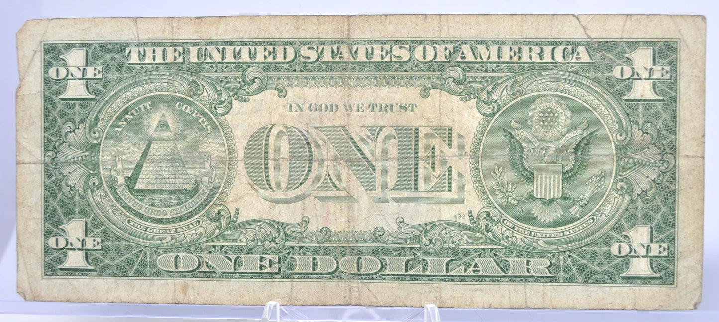 1957B Fancy Trio Lucky Serial Number 1 Dollar Silver Certificate - 30111864 - 1957 B One Dollar Blue Seal Fancy Serial Note - Fr#1621