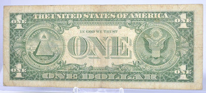 1957B Fancy Trio Lucky Serial Number 1 Dollar Silver Certificate - 70509995 - 1957 B One Dollar Blue Seal Fancy Serial Note - Fr#1621