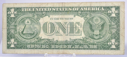 1957B Fancy Lucky 777 Serial Number Silver Certificate - 02777945 - 1957 B One Dollar Blue Seal Fancy Serial Note - Fr#1621