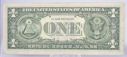 2021 Very Low Serial Number 1 Dollar Banknote - 00011705 - 2021 One Dollar Cool Low Serial Number Note - Fr.3007-L