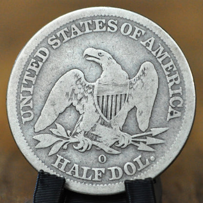 1845-O Liberty Seated Half Dollar - G-VG Condition - New Orleans Mint - American Silver Fifty Cent Coin