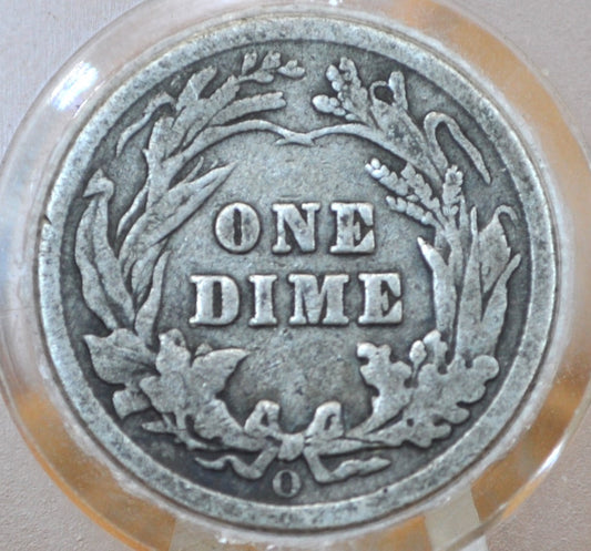 1903-O Barber Silver Dime - VG Grade / Condition - 1903 O Barber Dime 1903O Silver Dime 1903