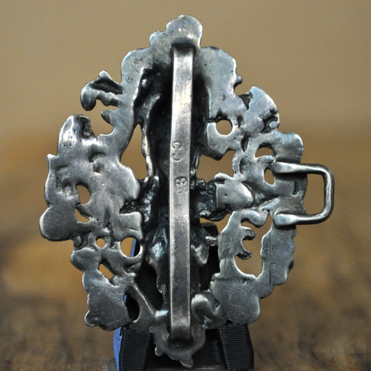 Vintage Sterling Marie Antionette Buckle - Art Nouveau Silver Accessory - 18g 925
