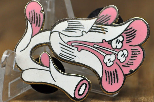 Official Big Bud Press "Flower Tangle" Lapel Pin - Big Bud Press Pink & White Flower Pin