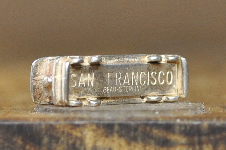 Vintage Beau Sterling Silver San Francisco Cable Car 3D Charm - Rare Beaucraft Sterling .925 San Francisco Trolley Charm, Circa 1960s