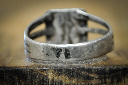 Handcrafted Vintage Masonic Signet Ring Sterling Silver Size 7 - Relic-Style Masonic Lodge Ring with "G" Symbol