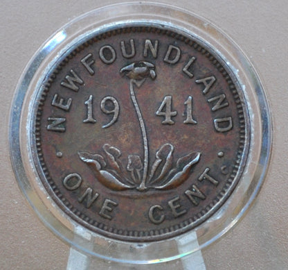 1941 Newfoundland Cent - XF/AU Grade / Condition - One Cent Newfoundland 1941 Newfoundland Small Cent