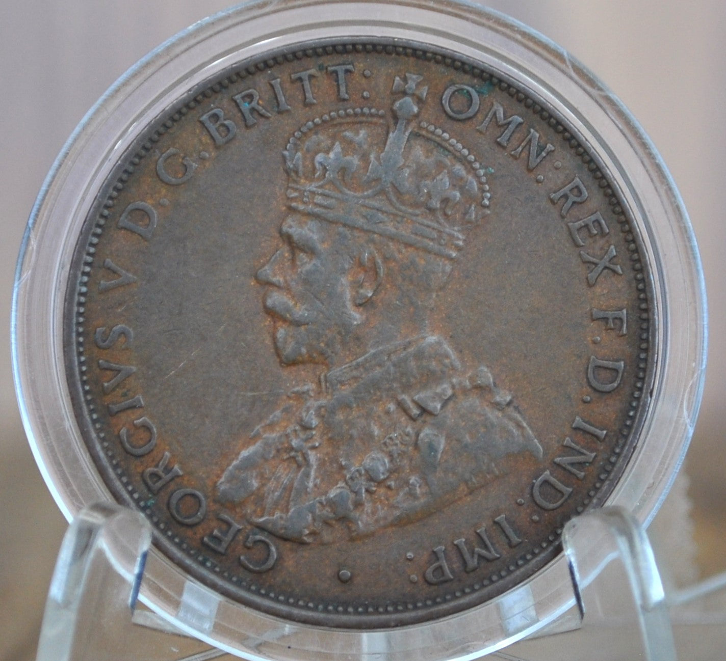 1936 Australian One Penny - XF - King George - Australian One Cent 1936 1 Penny