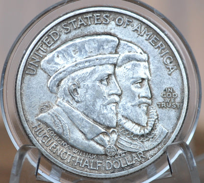 Authentic 1924 Huguenot Tercentenary Silver Commemorative Half Dollar - Uncirculated - Huguenot Half Dollar Commemorative 1924
