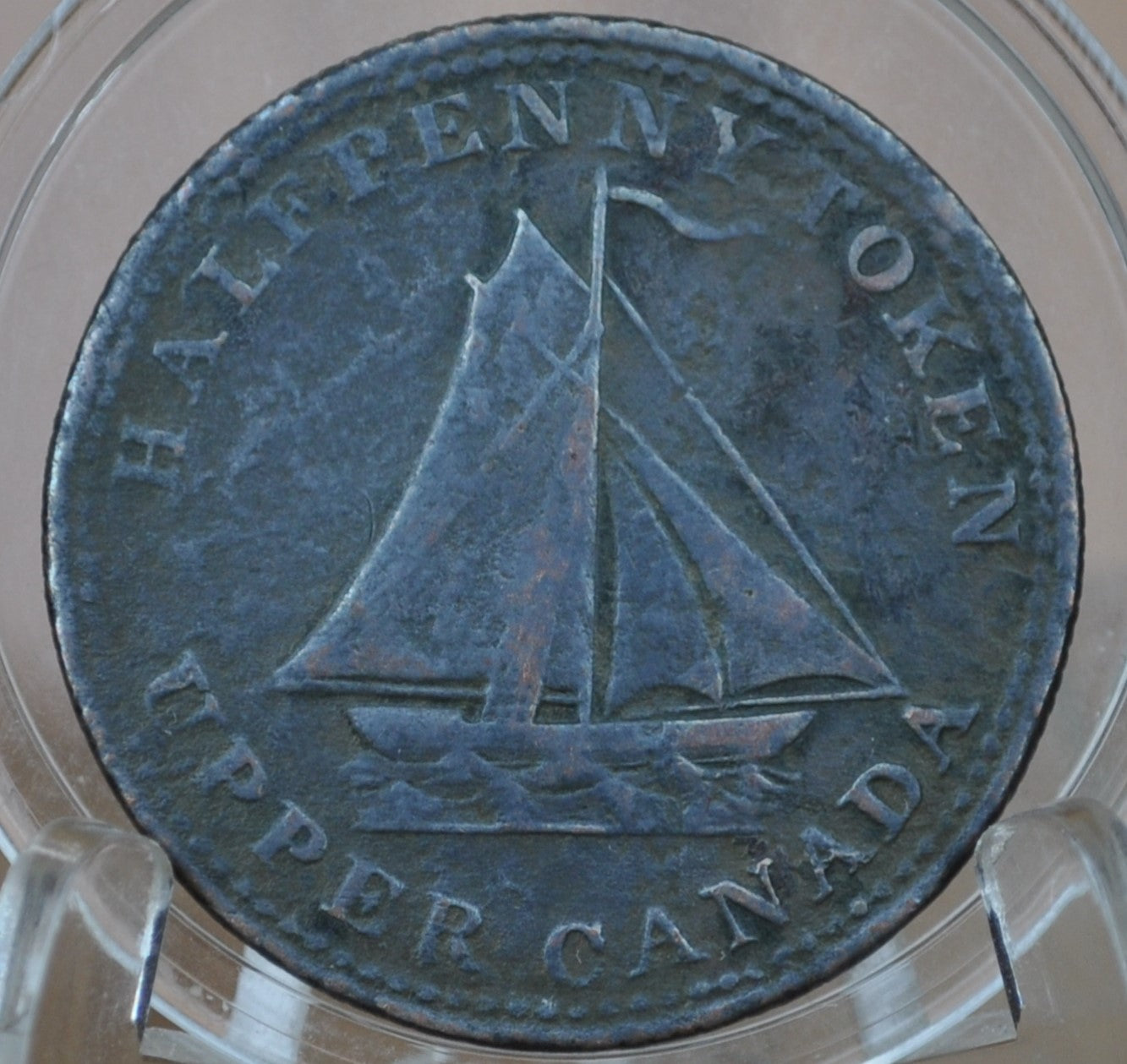 1833 Half Penny Token Upper Canada, "To Facilitate Trade" - 1/2 Penny Token Canada 1833 Canadian Token