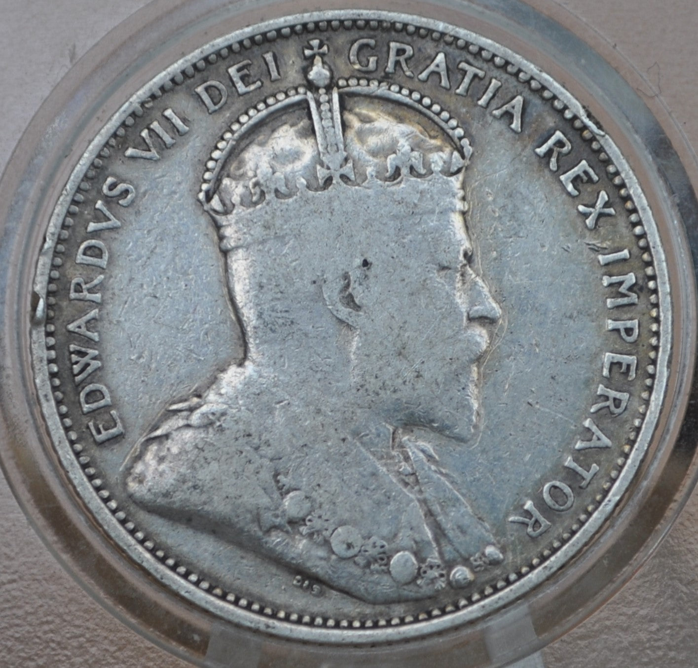 1910 Canadian Silver Quarter - F (Fine) Grade / Condition - King George - 92.5% Silver Quarter Canada - Canadian Coin Collection