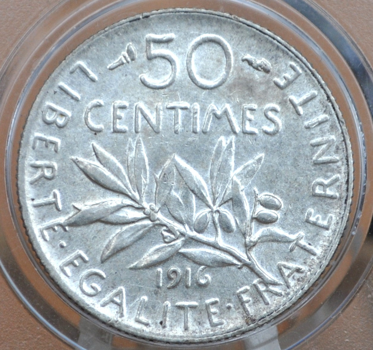 1910's French 50 Centimes Coin - Silver 50 Centimes - WWI Era - France Silver Fifty Centimes - 50 Centimes France 1916, 1917, 1919