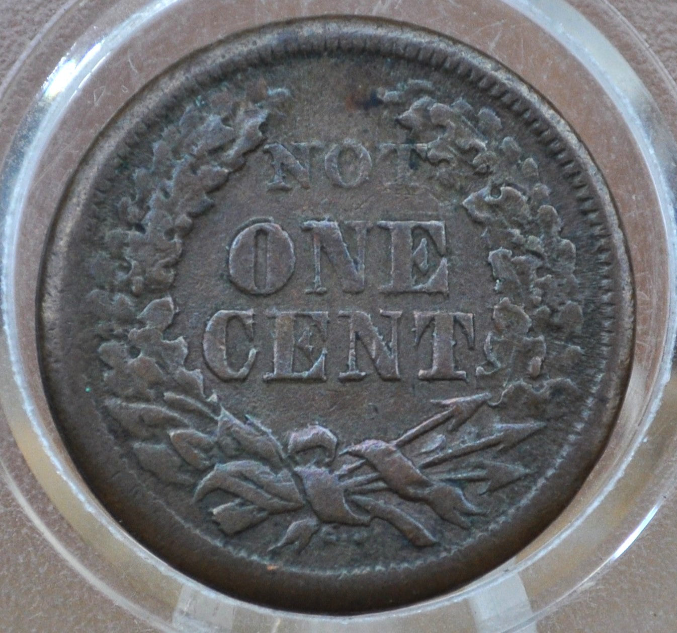 1863 Civil War Token - XF (Extremely Fine) - Not One Cent - Great Design, Great Condition
