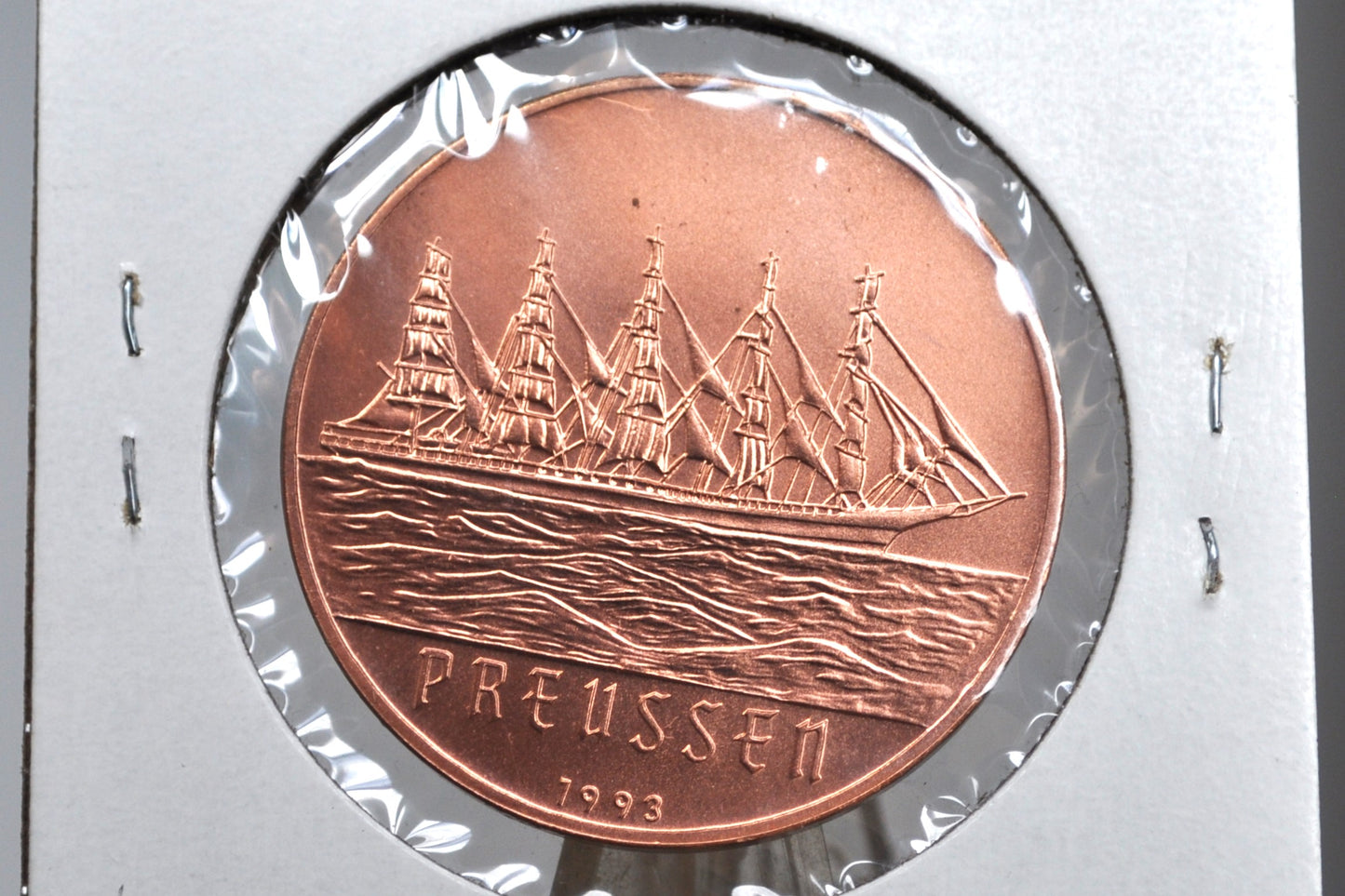 1993 200 Francs CFA Republique Du Benn - Sailing Ship Preussen Copper Coin 200 Francs 1993 - Two Hundred Francs Copper Coin