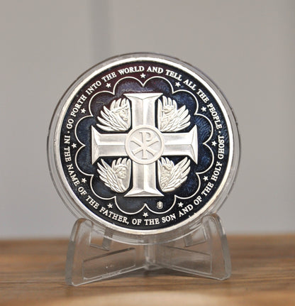 2002 Pope John Paul II Hologram Proof Medal with certificate of authenticity - Peace on Earth 2002 Pope John Paul II Holographic Medallion - Pope John Paul II Peace on Earth Medal Proof