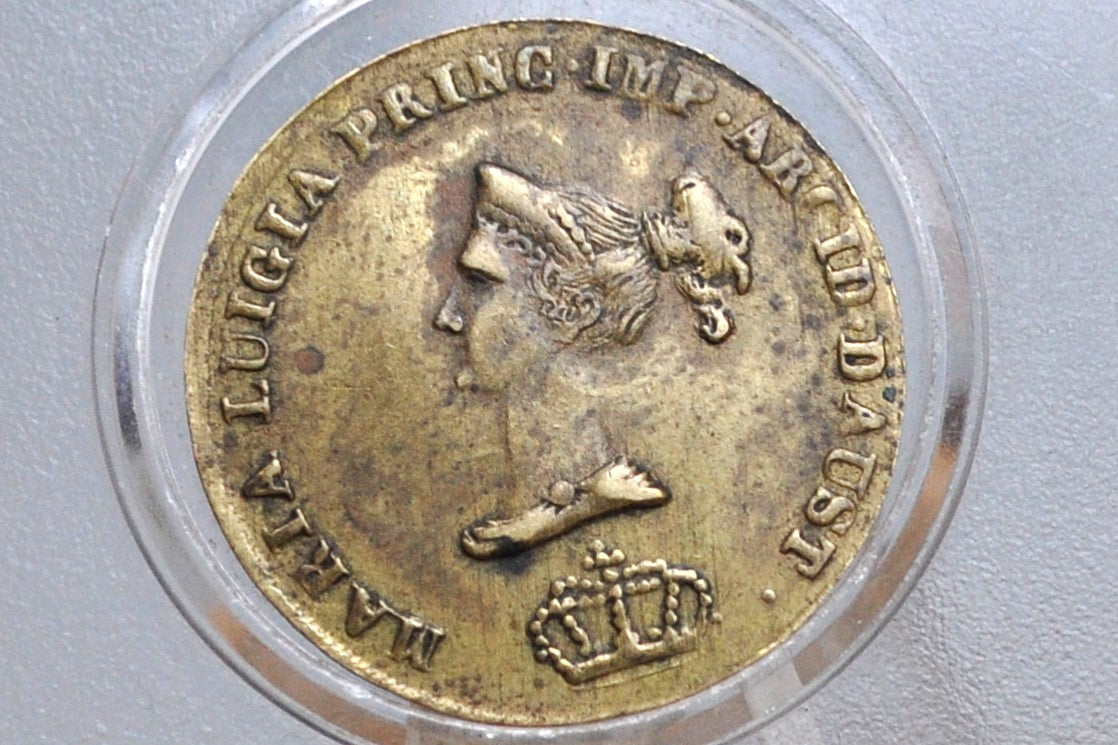 Maria Luigia D'Austria 1814-1847 Parma Token - Maria Luigia, Princess Imperial, Archduchess of Austria Empress Consort of France - Maria Luigia Court Token