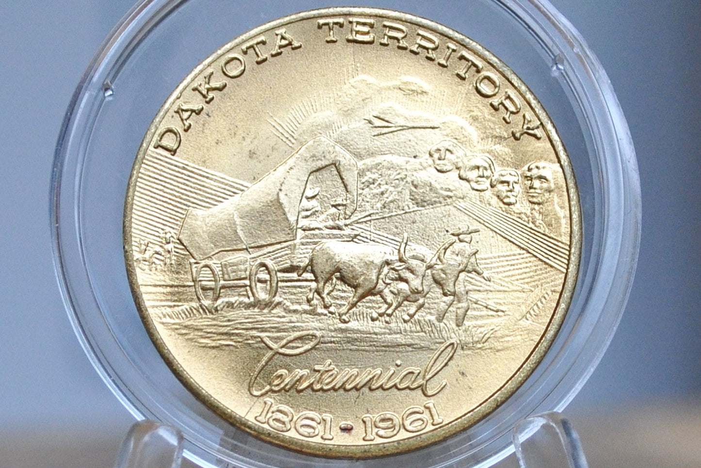 Dakota Territory Centennial Coin 50 cent trade token 1861-1961 -Dakota fifty cent trade token "A Century to Be Proud Of" 1861-9161