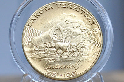 Dakota Territory Centennial Coin 50 cent trade token 1861-1961 -Dakota fifty cent trade token "A Century to Be Proud Of" 1861-9161