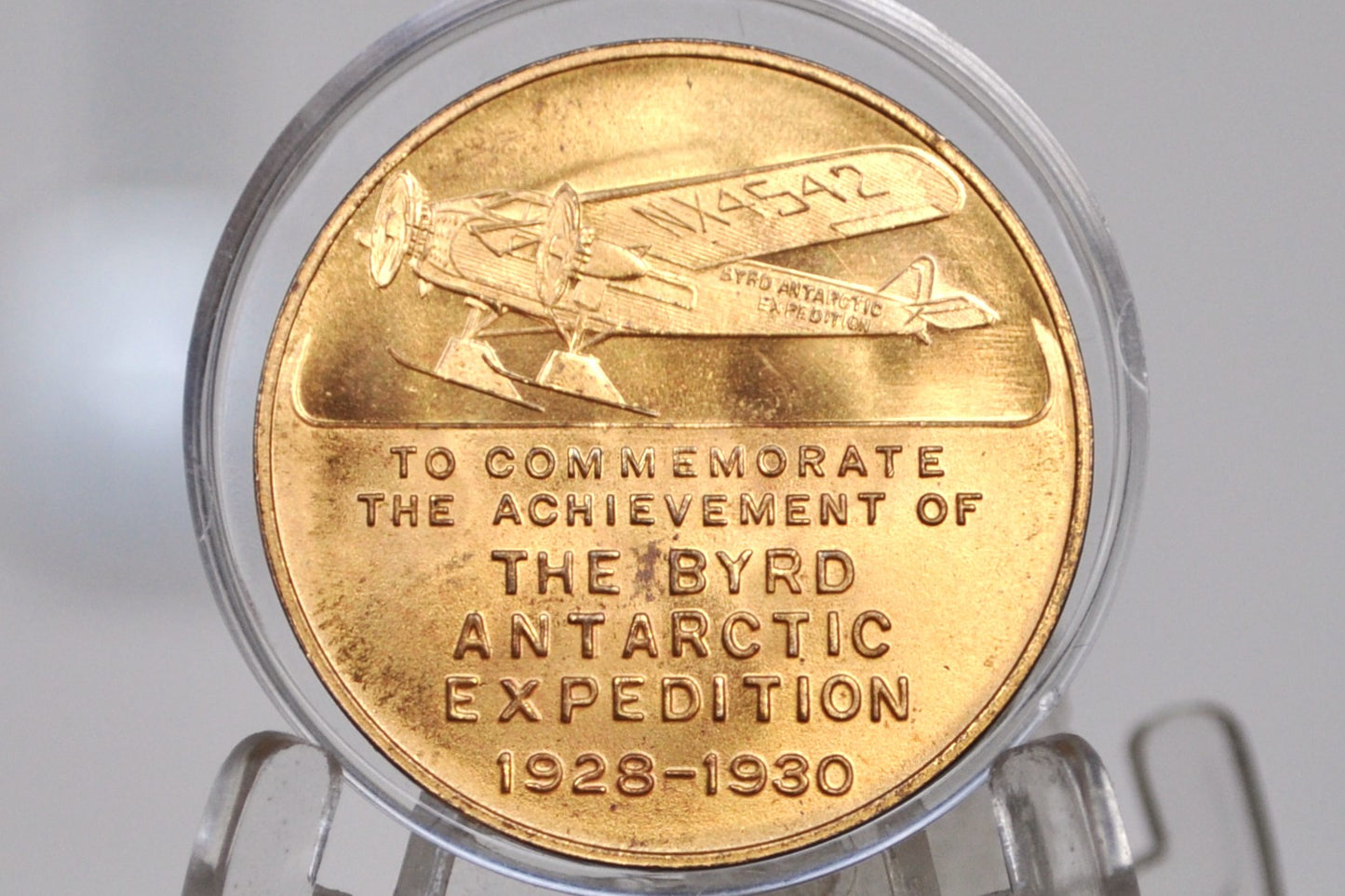 1928-1930 Admiral Byrd S. Pole Expedition Token - South Pole token commemorating the Antarctic Expedition - Byrd Antarctic Expedition 1928-1930 Token