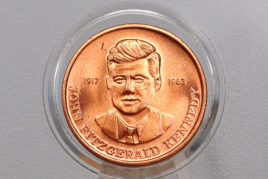 1917-1963 JFK Commemorative Token - John Fitzgerald Kennedy Memorial Token 1917-1963 - JFK Memorial Token From 1963