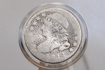 1814 Capped Bust Dime - Rare Date - AG (About Good) - 1814 Bust Dime - Early American Coin - Good Type Coin